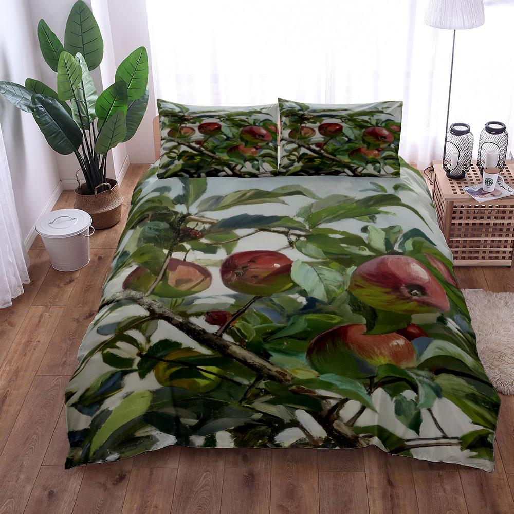 

Trendy Stylish Single Double King Twin Full Queen Gothic Pomegranate EU US Size Bed Polyester Quilt Comforter (quilt)-EU Single(135*200cm)3pcs