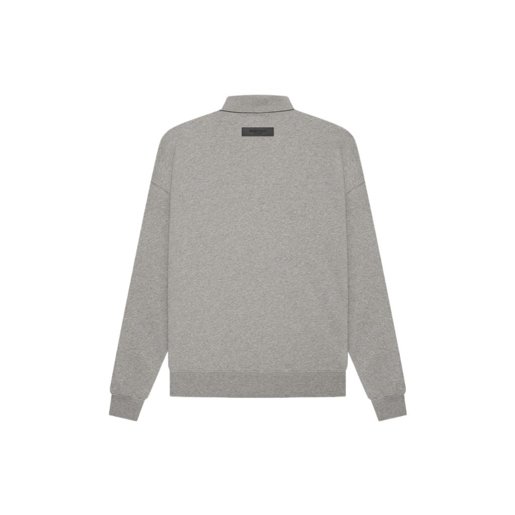 Fear of God Essentials SS22 Long Sleeve Polo Shirt 'Dark Oatmeal' Men's FOG-SS22-522
