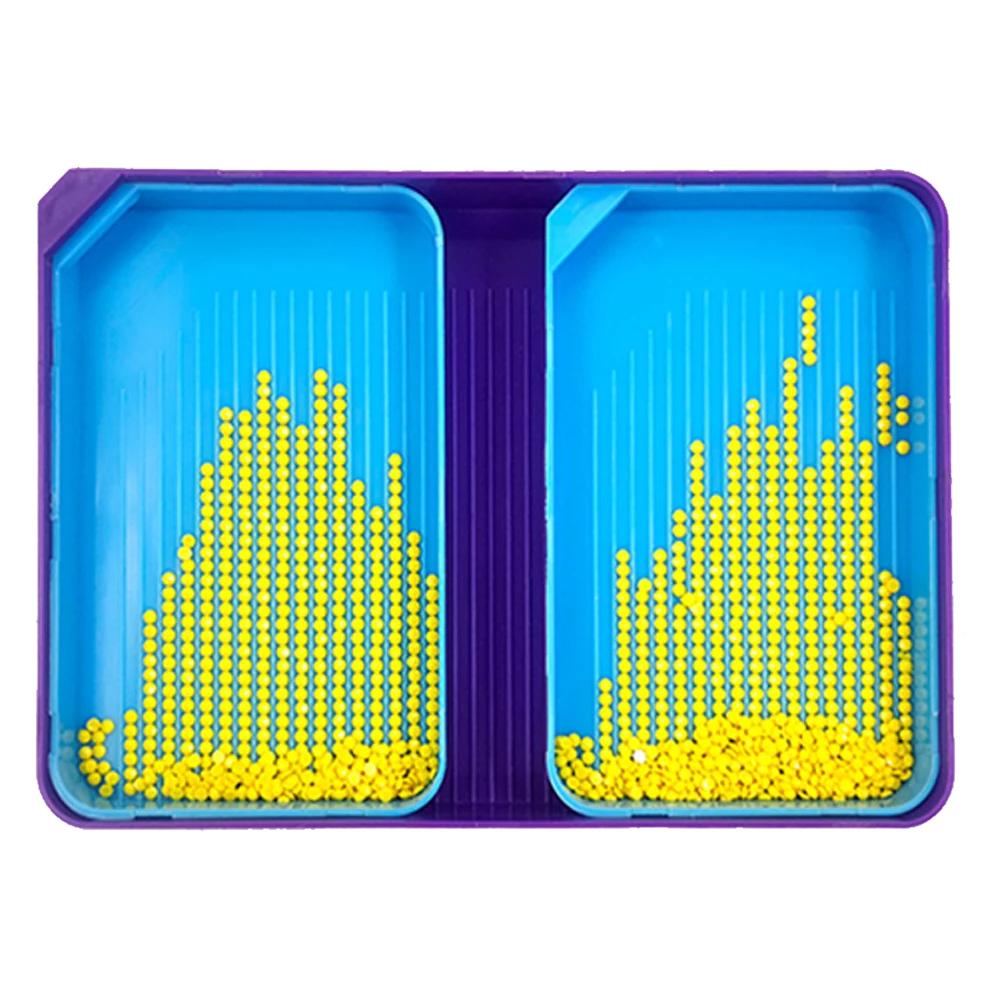 4 Set Diamond Painting Tray Large Capacity Diamond Painting Pen Glue Clay Bead Plate Rhinestone Tray Kit Diamond Art Accessories