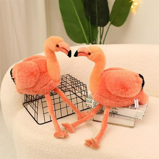 Rosa Flamingo Kuscheltier - Schlafbegleiter & Wohnzimmerdeko Puppe