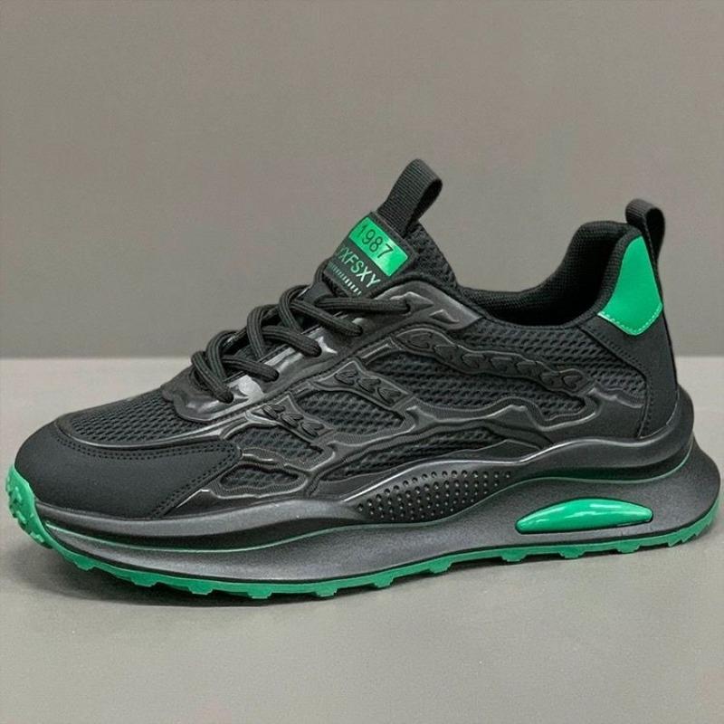 Summer new men's breathable mesh shoes hollow running shoes comfortable soft-soled trendy shoes thin mesh white shoes