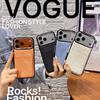 Denim Texture Card Holder Phone Case for Apple 17 Pro/16 Pro/15