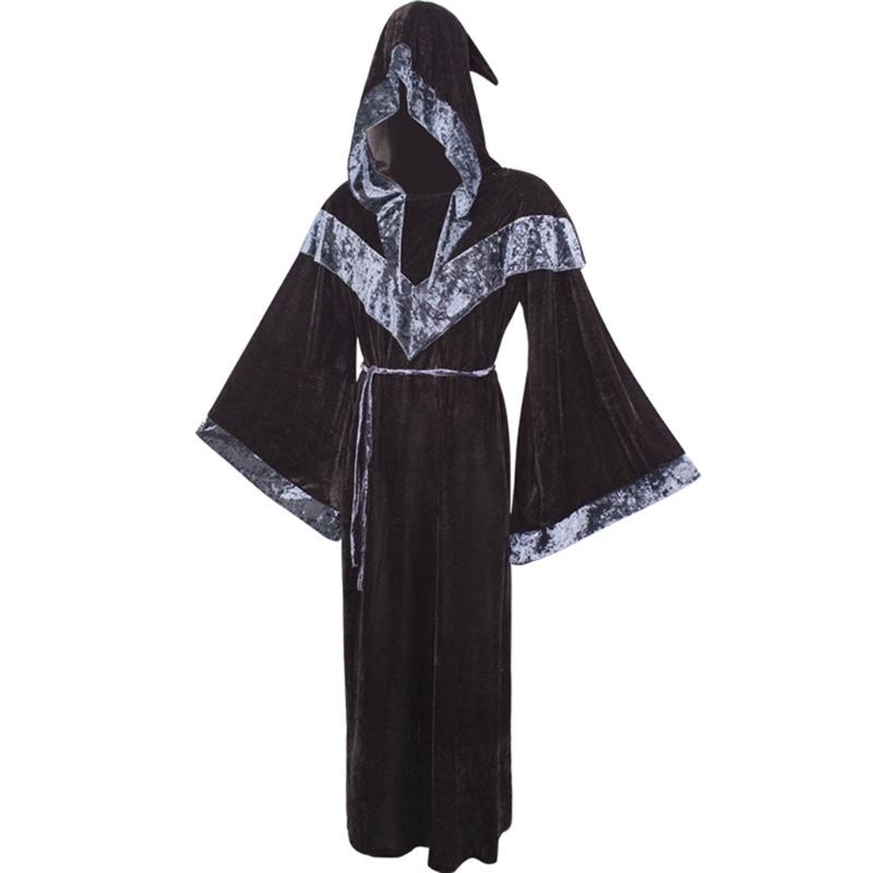 Hooded Cloak Vampires Long Cape Velvet Adult Costumes Carnavals Halloween Christmas Cosplay Cloak Robe