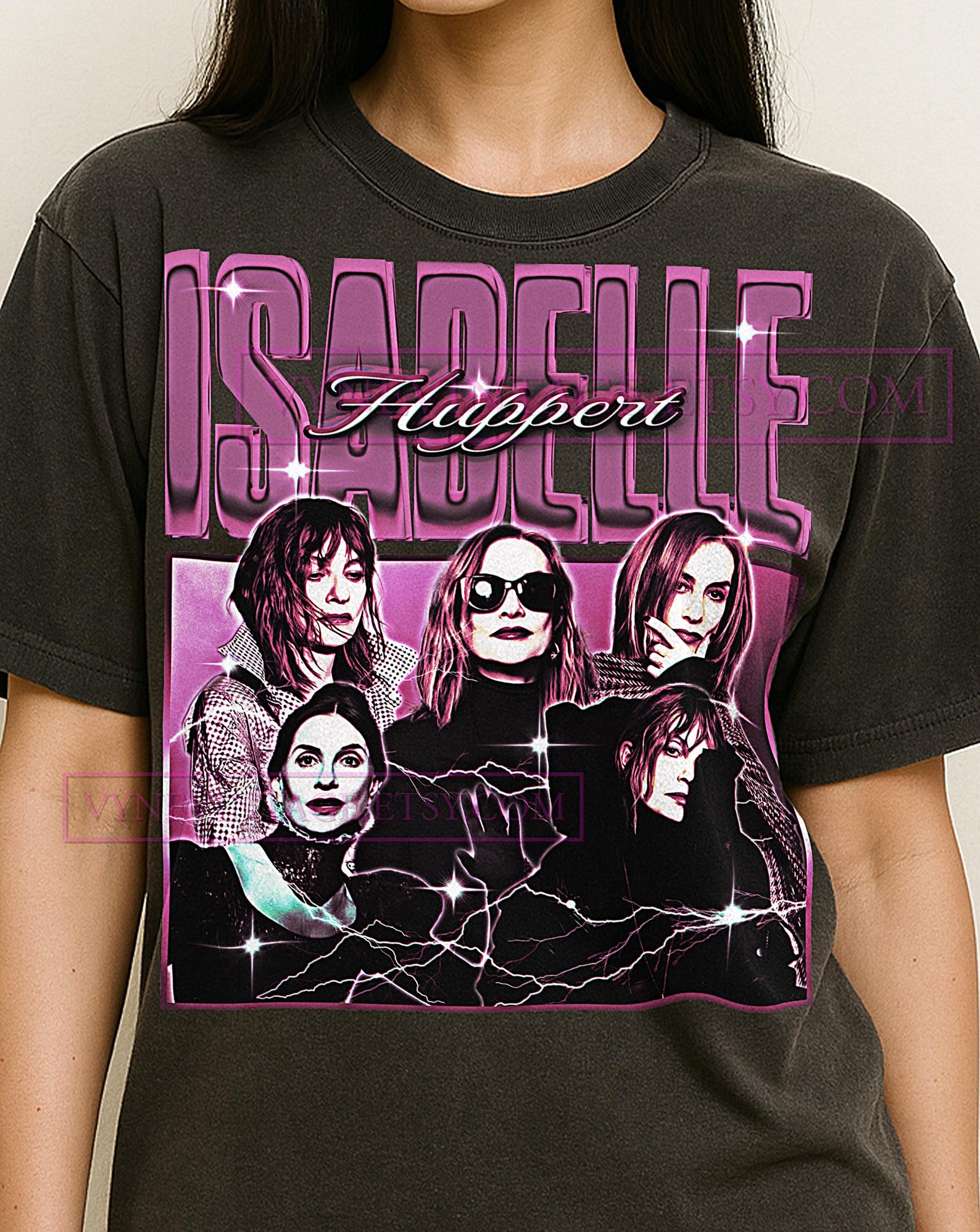 Isabelle Huppert Shirt, 90s Vintage Retro Bootleg Isabelle Huppert T-Shirt, French Cinema Legend Tee, Iconic Actress Fan Shirt 4XL