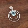 Sky Blue Topaz Gemstone Pendant, Handmade Gorgeous Jewelry, 925 Sterling Silver Jewelry, Everyday Pendant For Wedding Gift