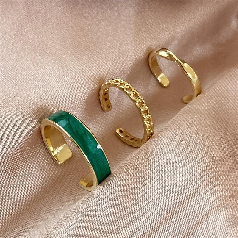 Trendy New Bohemian Women's Rings Set Vintage Antique Laides Retro Fingers Accessories anillos mujer Retro bague femme