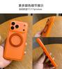 Adjust Rotation Metal Bracket PU Leather Bumper Matte Case for iPhone 17 16 Pro Max Cases 360 Spin Magnetic Stand