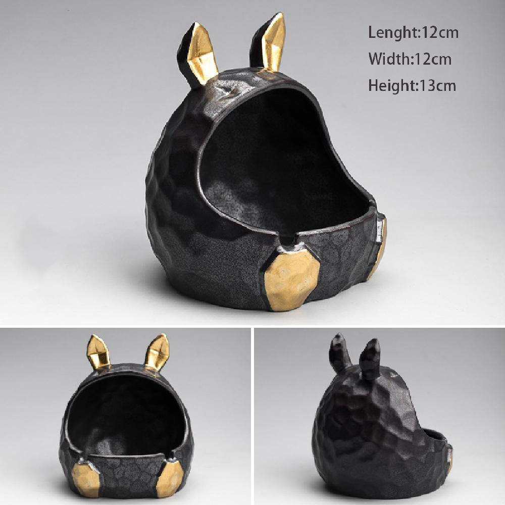 Ceramic Cartoon Gorilla Orangutan Ashtray Creative Gorilla Ashtrays Home Anti-flying Ash Ornament Smoking Accessories Decoration