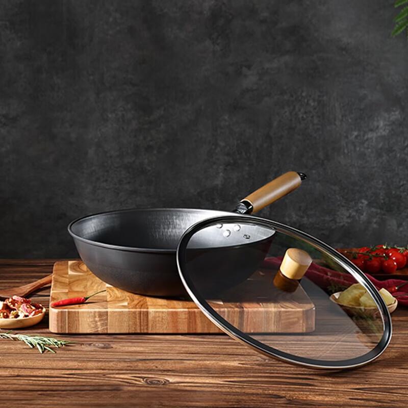 Corning Dragon Scale Pattern Fine Iron Wok, 32cm