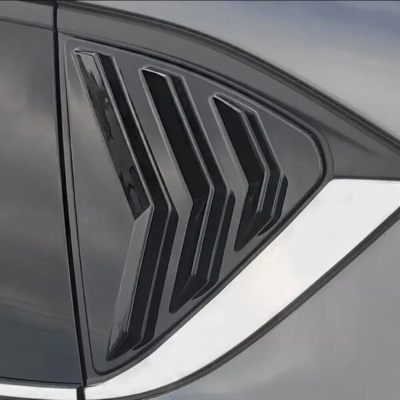 For Mazda CX-5 CX5 2017 2018      Car Rear Window Louver Shutter Cover Exterior Side Vent Scoop Trim Sticker