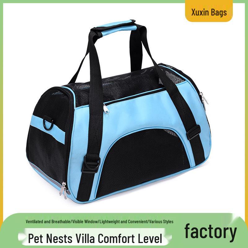 Durable Large Capacity Pet Backpack with Mesh - Portable for Cats & Small Dogs