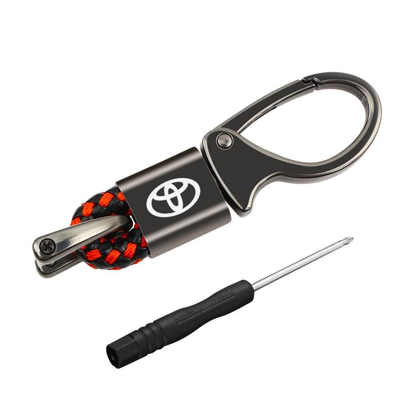 AMU1 Simple creative trendy keychain for men women waist keychain For Toyota C-hr Rav4 Hilux Prius Avensis Auris Corolla