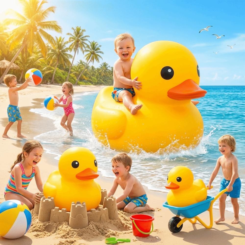 Floating Giant Soft Rubber Duck Waterproof Children's Bath Toys  Birthday Gift