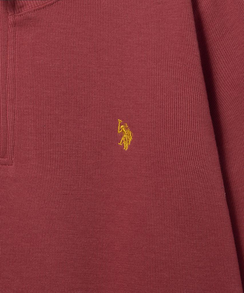 USPOLOASSN French Rib Half Neck_Burgundy