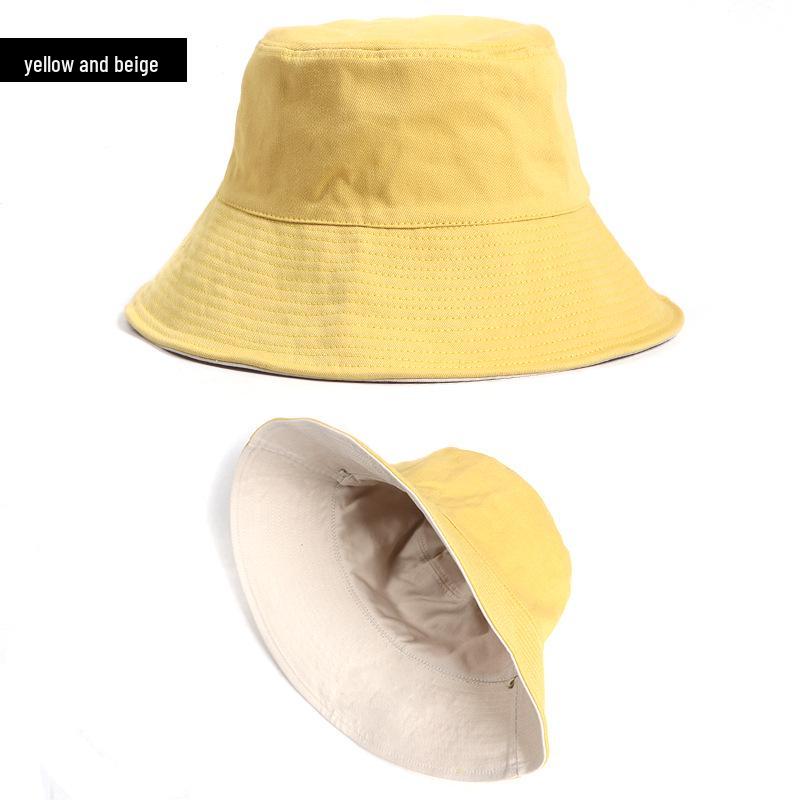 Damen Doppelseitiger Fischerhut: Sonnenschutz im koreanischen und japanischen Stil