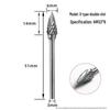 Tungsten Steel Grinding Head Carbide Rotary File for Metal Polishing, Wood Carving, Milling Cutter - 3x6mm