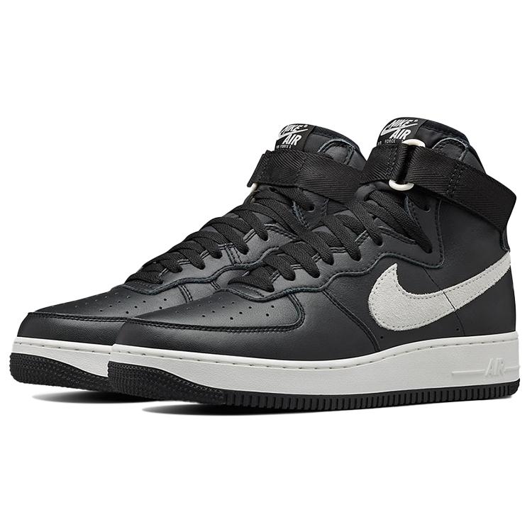 New Nike Air Force 1 High Retro Qs 'Black White' 743546-007
