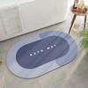 Custom Anti Non slip Quick Drying Soft Super Water Absorbent Floor Shower Mats Rubber Diatomite Bath Bathroom Rug Mat