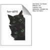 Yousheng Car Sticker, Waterproof PVC Self-adhesive No Trace Auto Decal, Black Cat Pattern Funny Sticker for Windows Mirrors Trunks Car
