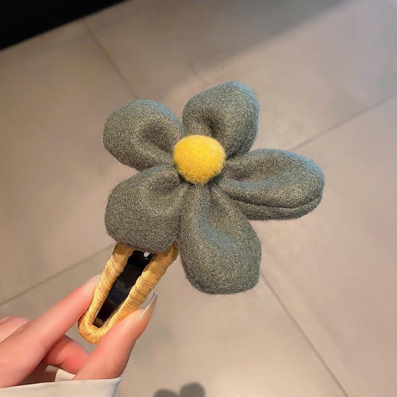 

Заколка для волос «Плетеный цветок в виде плюшевой акулы»: Аксессуар для волос Бант на осень/зиму F966 зелёный