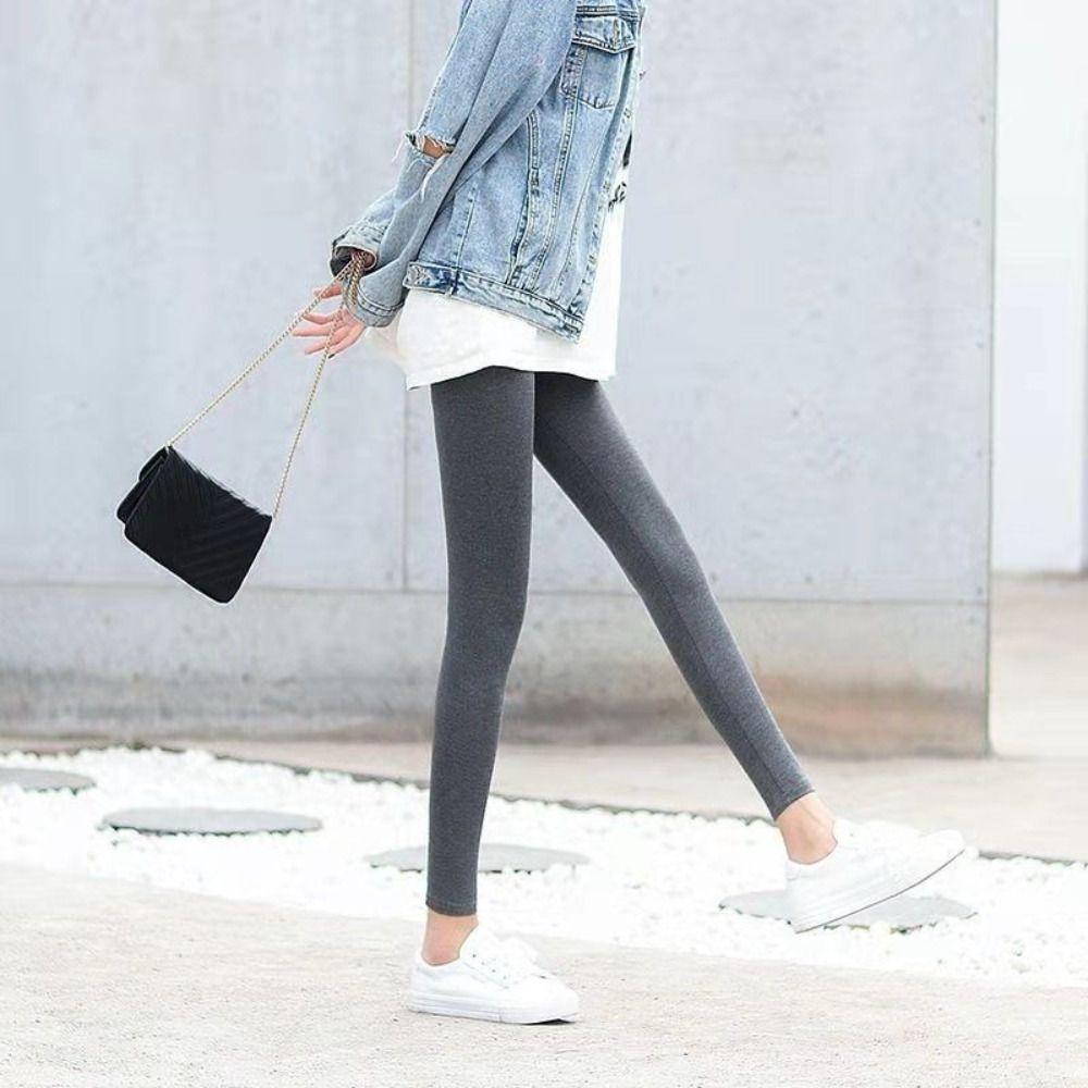 Thin High Waist Yoga Pants All Match Jogging Capri Pants Soft Women Leggings Workout