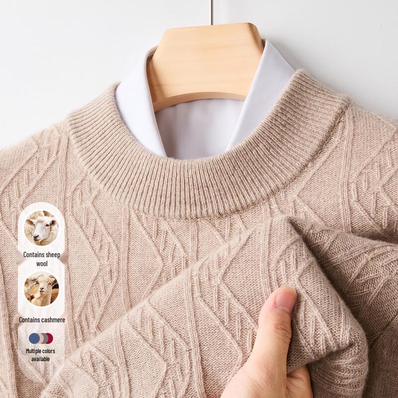 

Men s Cashmere Blend Cable Knit Sweater XL