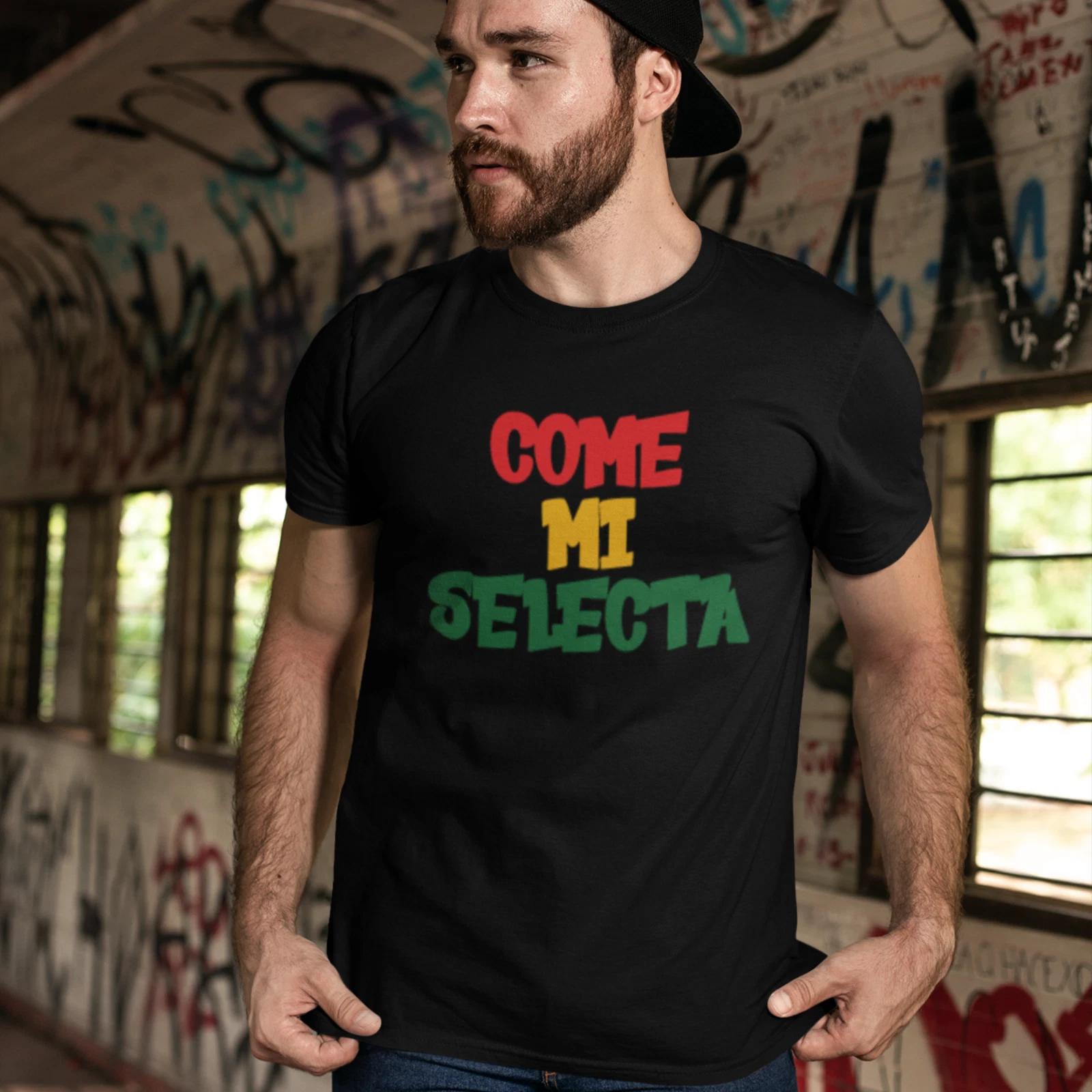 COME MI SELECTA - T-Shirt Reggae Dub Roots My Deejay DJ Rave Sound System DnB 12 S