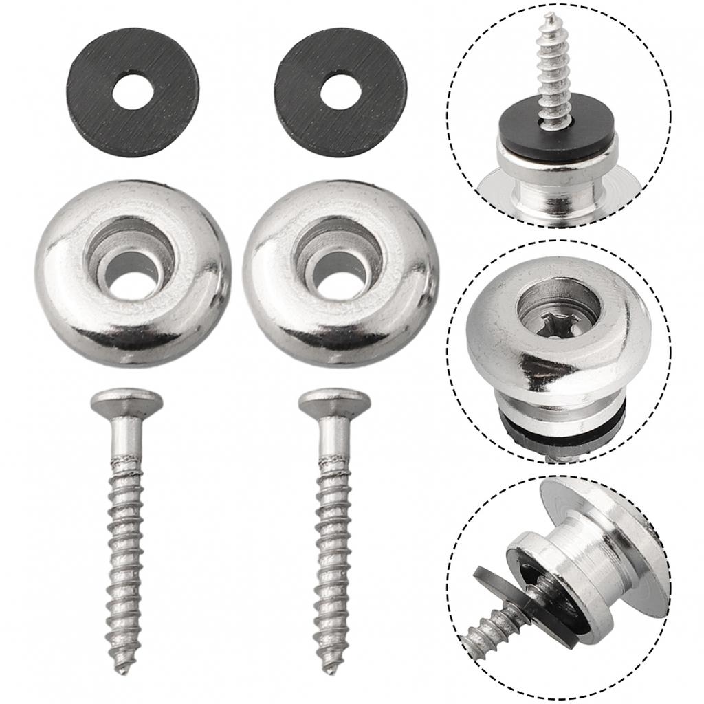 Guitar Strap Buttons Bass Ukulele Belt Buckle Buttons