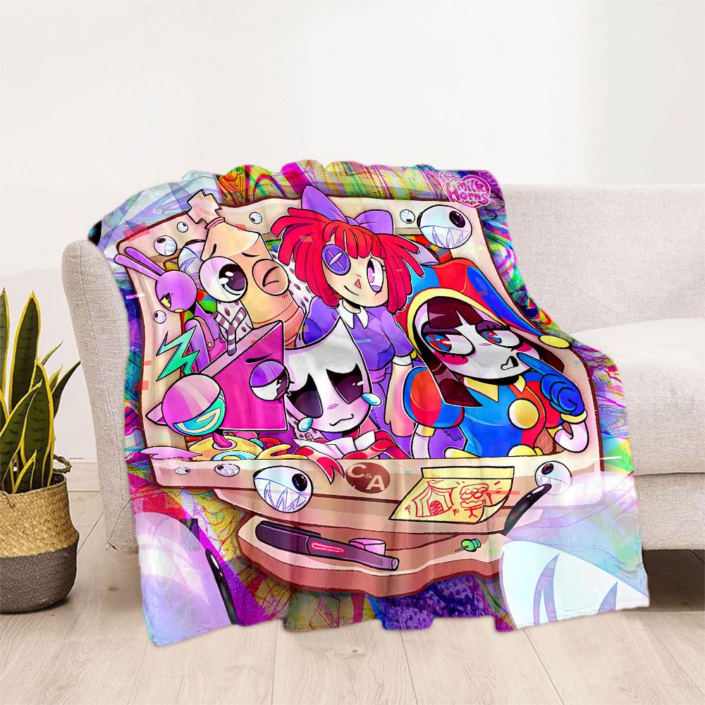 Digital Circus Blanket Ultra-Soft Perfect for Chair Livingroom Sofa for All Occasions Digital Print Best Holiday Gift for Friends Family