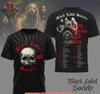 Black Label Society Severoamerické turné 2026 3D tričko S-5XL