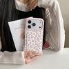 Fashion Sweet Pink Leopard Print Leather Shockproof Protective Phone Cover Case for iPhone 17 16 15 14 Pro Max