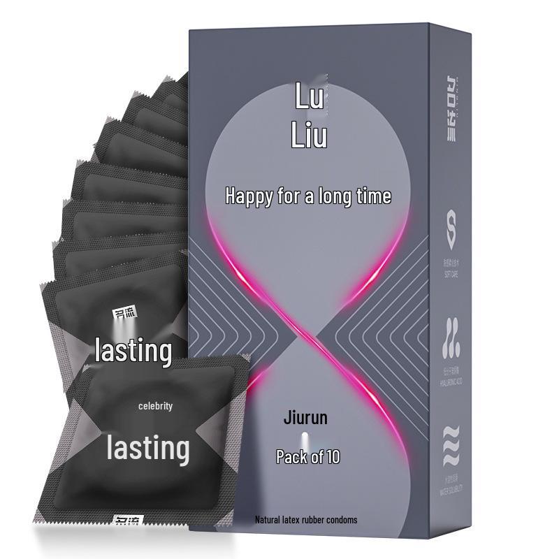 Celebrity Ultra-Thin Time-Delay Ribbed & Dotted Condoms - 10 Pack