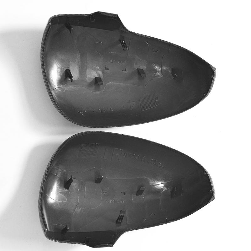 For Toyota  AE20 2009-2017 Black Carbon Fiber Rearview Mirror Cover Replacement Buckle 2010 2011 2012 2013 2014 2015