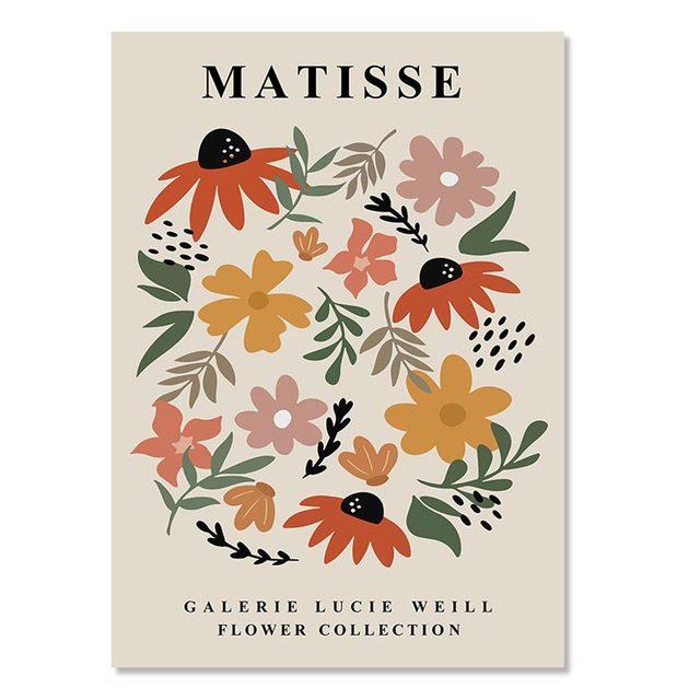 Matisse Poster Yayoi Kusama Poster und Drucke Leinwand Patings Blumenmarkt Wandkunst Bilder für Wohnzimmer Boho Dekor