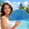Stippenpatroon Flamenco Spaanse Vouwventilator Houten Handvat Decoratieve Ventilator Elegante Dansventilator Kantoor