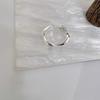 S925 Sterling Silver Irregular Shape Ring Ins Wind Personality Open Index Finger Ring Silver Ring