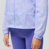 Saucony Logo Sun Protection UV40 Lightweight Woven Hooded Loose Jacket Women Jacket Blue Purple Ombre SC1249124A-PR62