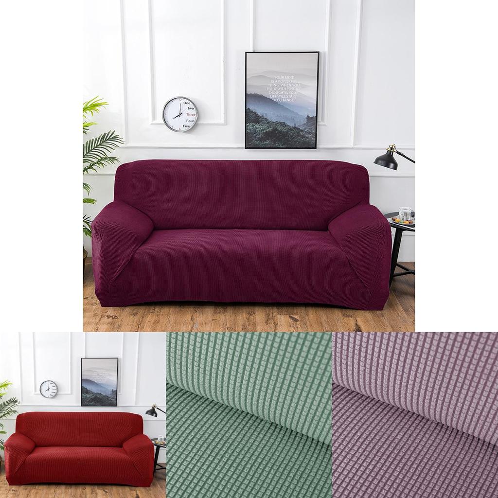 Coprisedia/Divano Elasticizzato di Lusso per la Casa, Colore Unito, per il Comfort di Tutte le Stagioni
