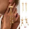 Beads Jellyfish Drop Earrings Tassel Beach Marine Style Earrings Starfish Stud Earrings  Party