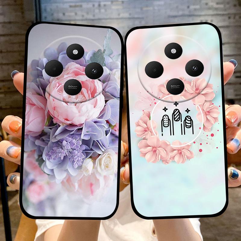 Für Redmi 14C 4G Weiche Hülle 14R Stilvolle Cartoon-Bemalte TPU-Silikon-Handyhülle Für Xiaomi Poco C75 4G 5G Stoßfeste Coque Hüllen