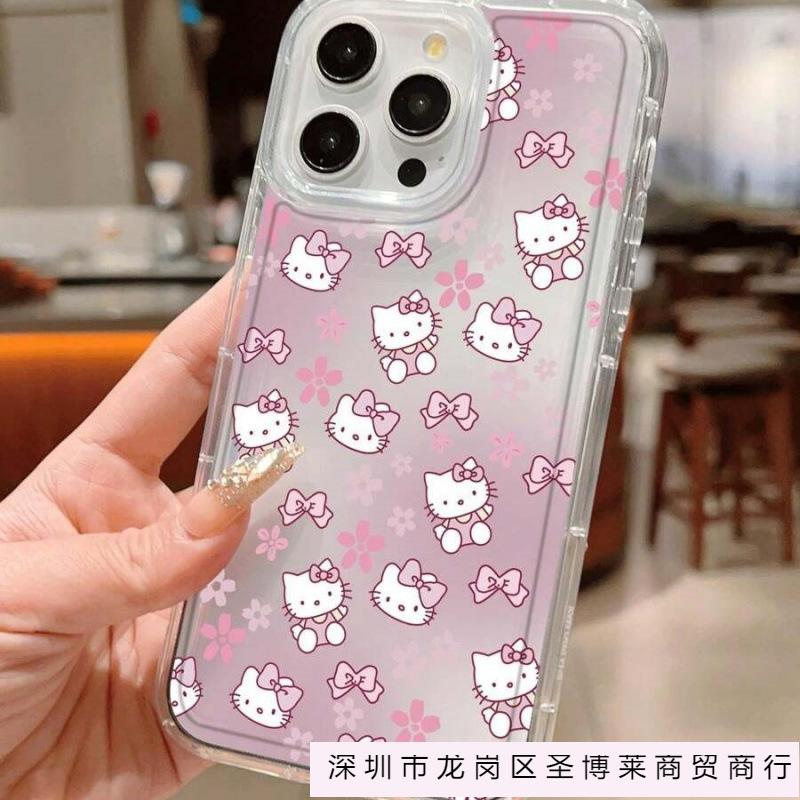 Powder gradual change KT is suitable for Apple 16promax mobile phone case iPhone15Plus airbag 14 transparent 13 Europe and America
