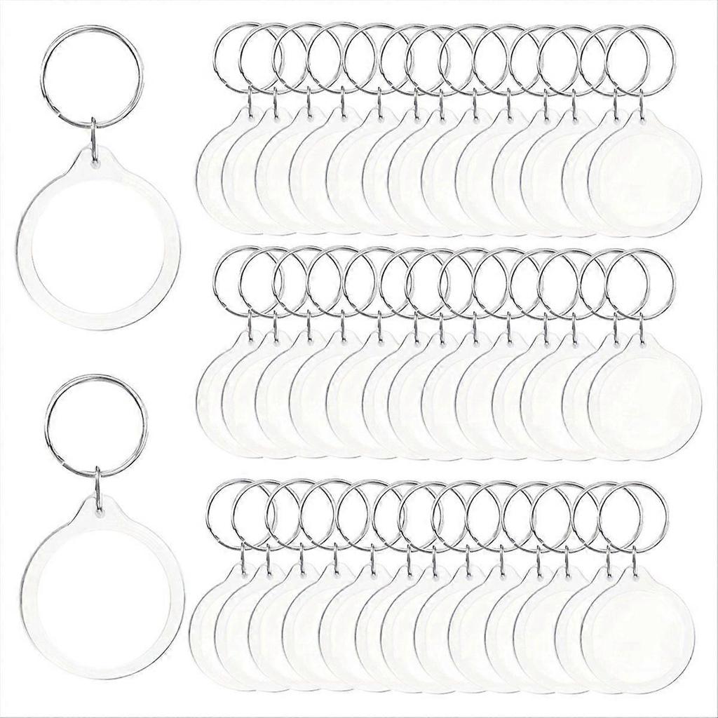 100pcs Pendant Picture Frame Keyrings, Photo Frame Keyring Holder,