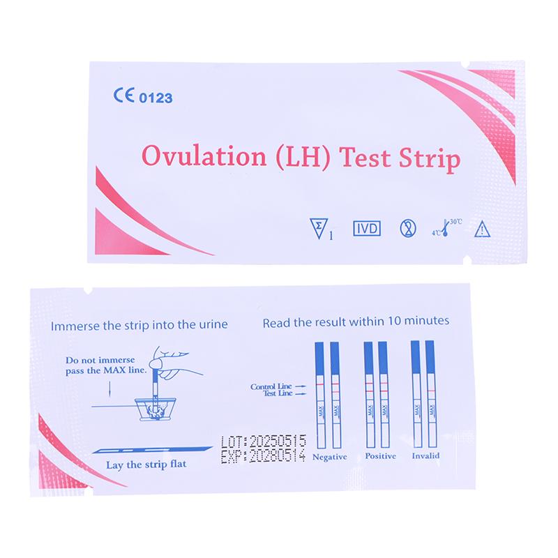 20Pcs Lh Ovulation Tests Over 99% Accuracy Test Kit Household Strips Urine Test Strips Pregnancy Ovulation Lh Test Strip