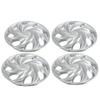 4 Pcs 14 Inch Wheel Hub Cap Universal Fit Silvery Wheel Hub Rim Cover for Cars Trucks Vans