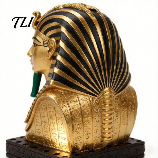 Ägyptische Pharaonen Figur Sphinx Statue Harz Ornament, Retro Antike Figur, Klassische Exotische Künstlerische Schreibtisch Ornamente Skulptur, Miniatur