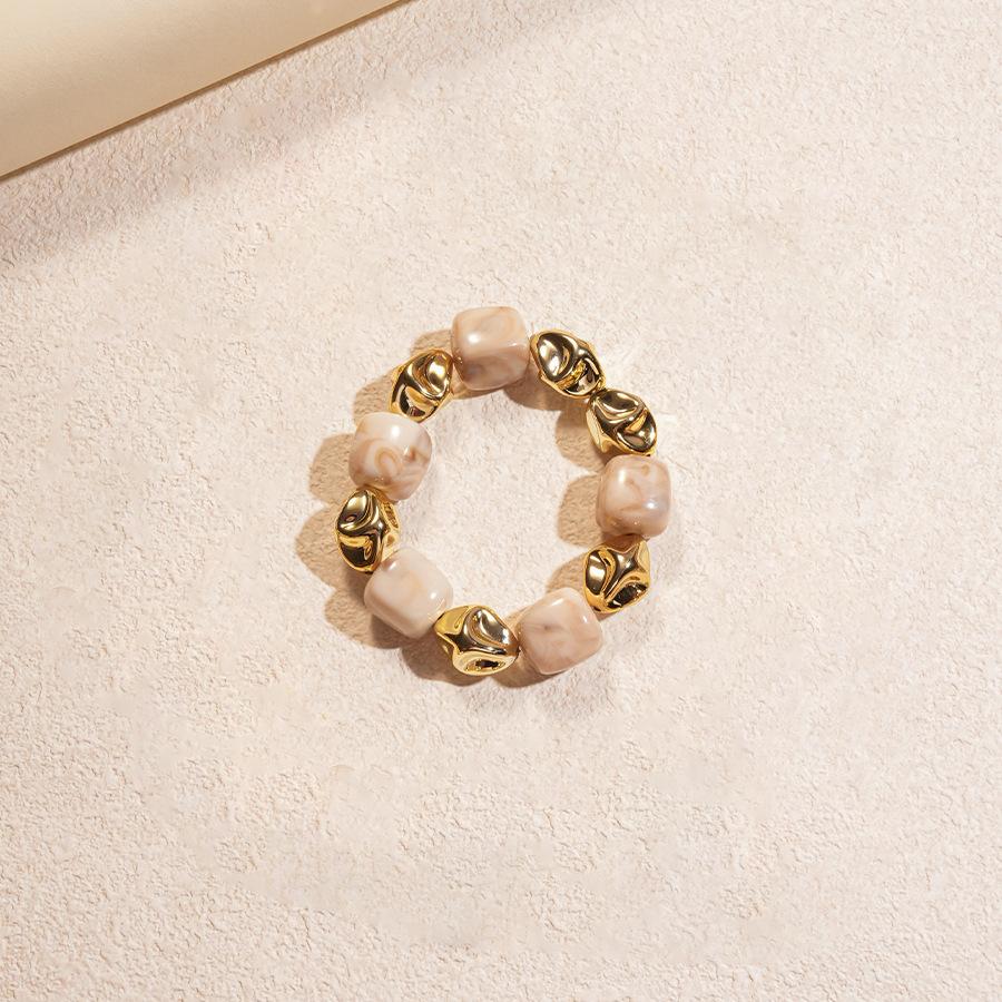 Acrylic Irregular Geometric Square Beaded Necklace Personalized Items