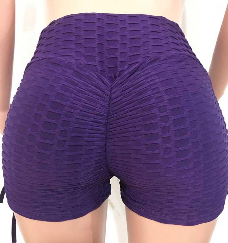 2026 Women's European Summer Trend: Jacquard Butt Lifting Yoga Fitness Shorts
