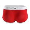 Longjiang Men's Mid-Rise Side-Opening Boxer Briefs - Solid Color, Breathable, U-Shaped