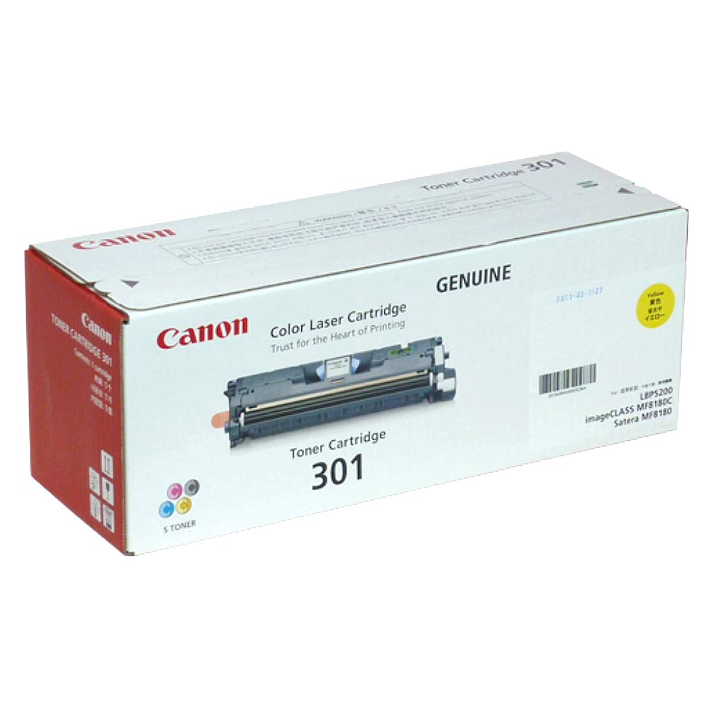 

CANON Toner Cartridge 301 Yellow LBP5200 Genuine/For CN-TN301YWJ