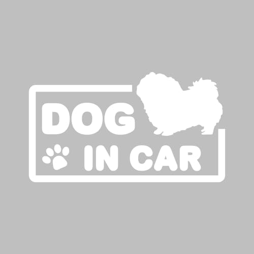 

[МАГАЗИН KAIMIRU] СОБАКА В МАШИНЕ Собака В Машине Переводная Наклейка На Автомобиль (k-657 Пекинес 1 Белый)